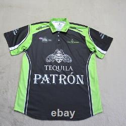 Alexis Dejoria Racing Polo Mens XL NHRA Tequila Patron Short Sleeve Black Green