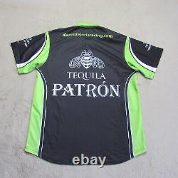 Alexis Dejoria Racing Polo Mens XL NHRA Tequila Patron Short Sleeve Black Green