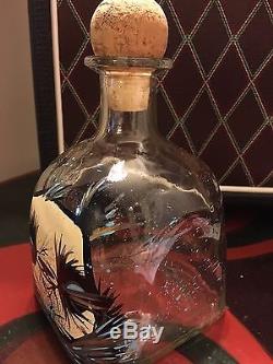 Angry Woebots Hand Painted Patron Tequila Bottle Kid Robot Dunny