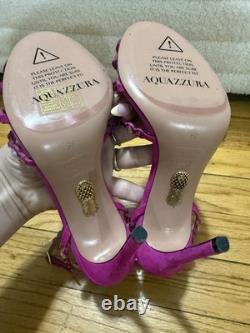Aquazurra Tequila Embellished Heels, Size 38 or US 8