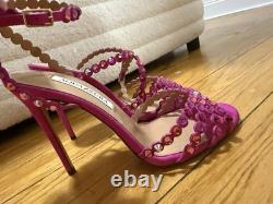 Aquazurra Tequila Embellished Heels, Size 38 or US 8