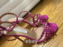 Aquazurra Tequila Embellished Heels, Size 38 or US 8