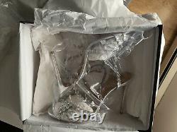 Aquazurra Tequila Leather Silver Crystal High Heel Shoes Size 41 BRAND NEW
