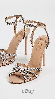 Aquazurra Tequila Sandal 105 Nude Size 36