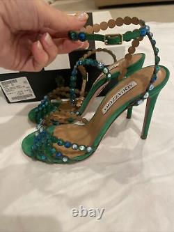 Aquazzura Green Tequila SandalsSize 36.5