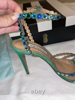 Aquazzura Green Tequila SandalsSize 36.5