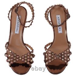 Aquazzura Tequila 85 Crystal Embellished Sandals, Brand Size 36 (US Size 6)
