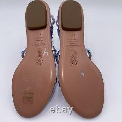 Aquazzura Tequila Crystal-Embellished Ankle-strap Flat Sandals Purple Size 35.5