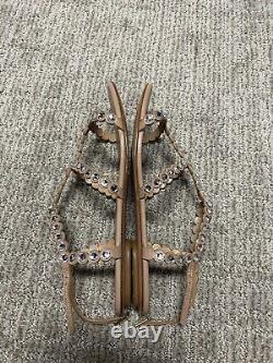 Aquazzura Tequila Crystal-Embellished Leather Flat Sandals