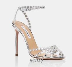 Aquazzura Tequila Plexi Sandal 105