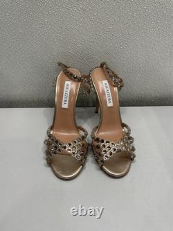 Aquazzura Tequila Sandal 105 Women's US 8, Light Copper
