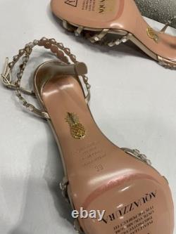 Aquazzura Tequila Sandal 105 Women's US 8, Light Copper