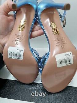 Aquazzura Tequila Sandal in Pale Blue Size 37 AU