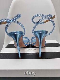 Aquazzura Tequila Sandal in Pale Blue Size 37 AU