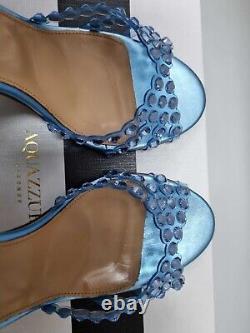 Aquazzura Tequila Sandal in Pale Blue Size 37 AU