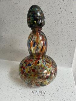 AsomBroso 11 year tequila bottle. Hand blown, empty