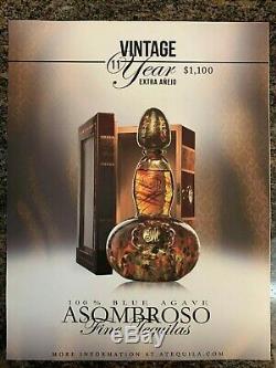 Asombroso Tequila-11-year extra aejo fine tequila with display case