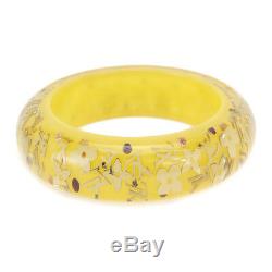 Auth LOUIS VUITTON Brasle Ankrusion GM Bangle Tequila Yellow M65624 90065060