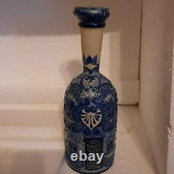 Authentic Dos Artes Tequila 100 % Agave Blanco Empty Ceramic Bottle numbered
