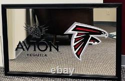 Avión Tequila Atlanta Falcons Framed Mirror Bar Decor 35.5 X 23.5