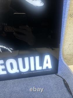 Awesome Espolon Tequila Light Up Led Skeleton Warrior Rooster Sign 24 X 19