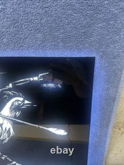 Awesome Espolon Tequila Light Up Led Skeleton Warrior Rooster Sign 24 X 19