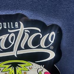 Awesome Exotico Tequila Light Up Led Skull Sign 23 X 14