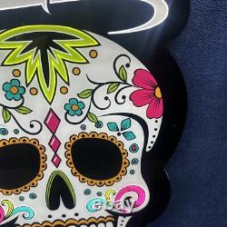 Awesome Exotico Tequila Light Up Led Skull Sign 23 X 14