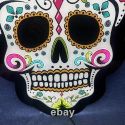 Awesome Exotico Tequila Light Up Led Skull Sign 23 X 14
