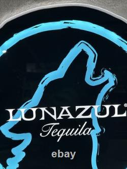 Awesome Lunazul Tequila Light Up Led Sign Man Cave Bar Bright Wolf Howling
