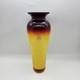 Blenko Glass Vase Tequila Sunrise 10 Signed 2002