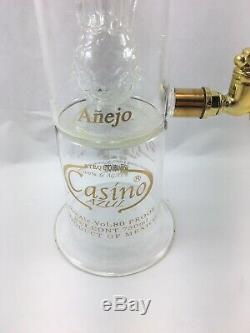 BX Tequila Casino Azul Limited Edition Empty Alcohol Bottle With Velvet Case Bar