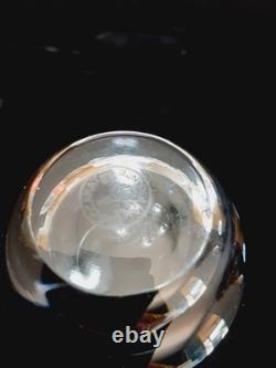 Baccarat France Barrel Shape Flat Tumbler 2.5 Inch Tequila Shot Glass