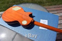 BadKat Instruments LP, Tequila Burst, flamed top, one piece body and neck