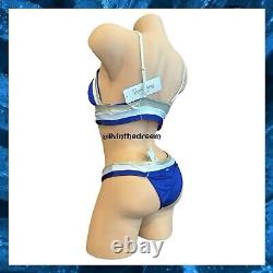 Beach Bunny BlueWhite Gold Tequila Sunrise Longline XL/L Set $250