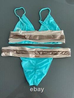 Beach Bunny Tequila Sunrise Bikini Swimwear S top, XS bottom