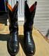 Beautifull Lucchese Black Teju Lizard Cowboy Boot Us 8 1/2 D