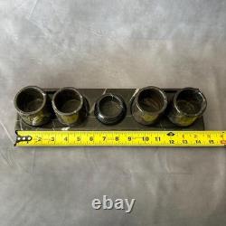 Black Marble Tequila Set, Handmade Mezcalero Set with Salt Dish, Luxury Stone Sh