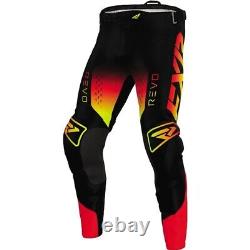 Black/Red/Yellow Sz 24 FXR Racing Revo Comp Tequila Sunset Youth Pants