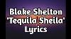 Blake Shelton Tequila Sheila Lyrics