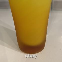 Blenko Glass 10 Vase Tequila Sunrise Vase Satin Finish