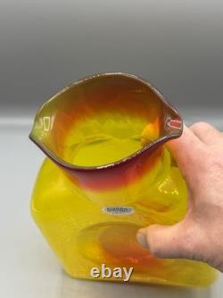 Blenko Glass 1st Quality Tequila Sunrise 384 Water Bottle
