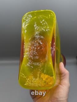 Blenko Glass 1st Quality Tequila Sunrise 384 Water Bottle