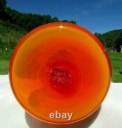 Blenko Glass RARE Tequila Sunrise Experimental Vase 2020 13H x 4W Beautiful