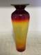 Blenko Glass Tequila Sunrise Tangerine Vase 10 1/8 Excellent Cindition