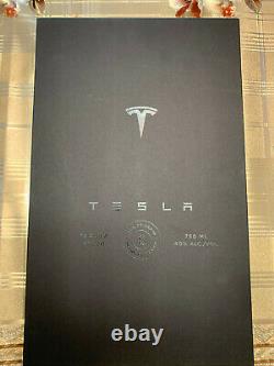 Brand New Empty Tesla Tequila Bottle With Stand & Box In Hand & Ready To Ship