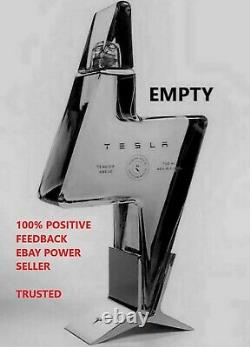 Brand New Pre-sale Tesla Tequila Empty Bottle Stand Complete Tsla Rare Authentic