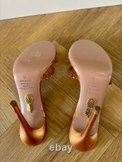 Brand New Tequila 105 Diamanté Orange Jewelled Sandals