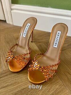 Brand New Tequila 105 Diamanté Orange Jewelled Sandals