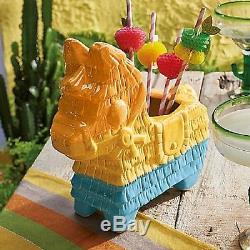 Burro Pinata Dia de los Muertos, Mexican Fiesta Tequila, Rum Fiesta Tiki Bowl